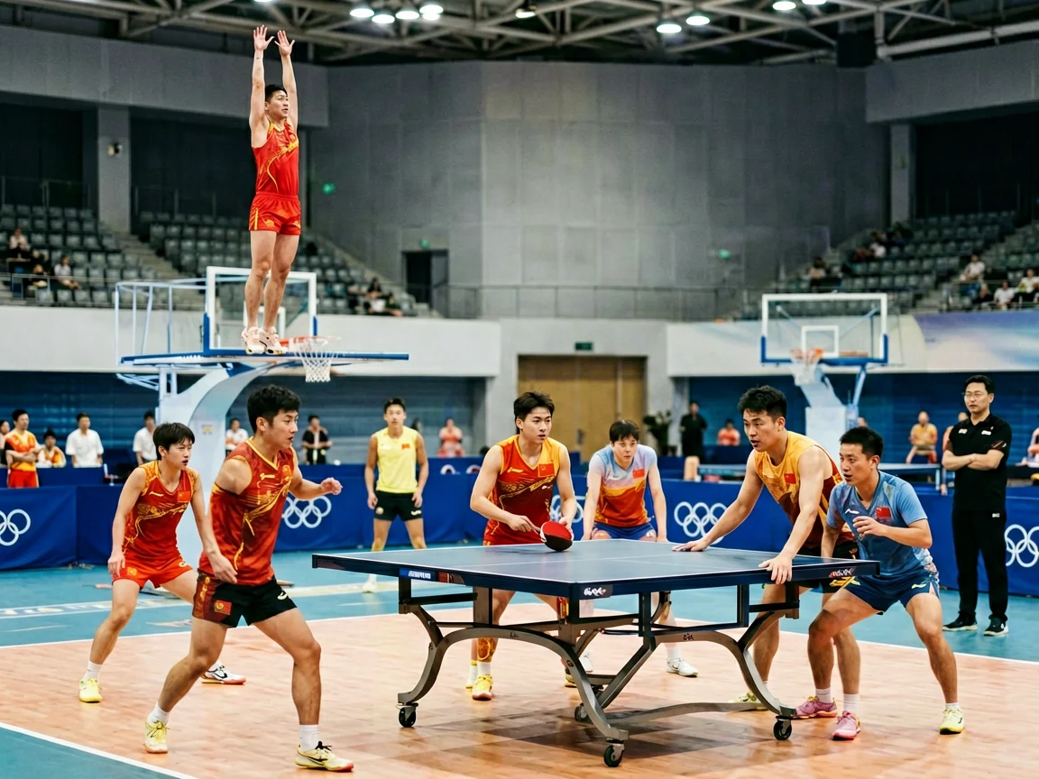 体育赛场准备,石宇奇
